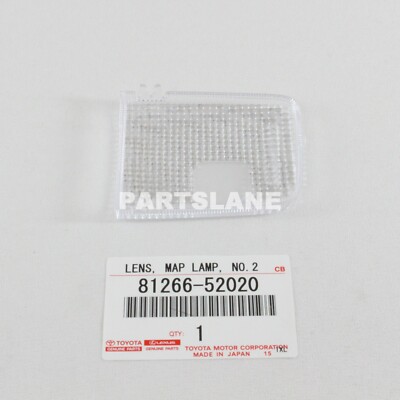 81266-52020 Toyota OEM Genuine LENS, MAP LAMP, NO.2 | eBay