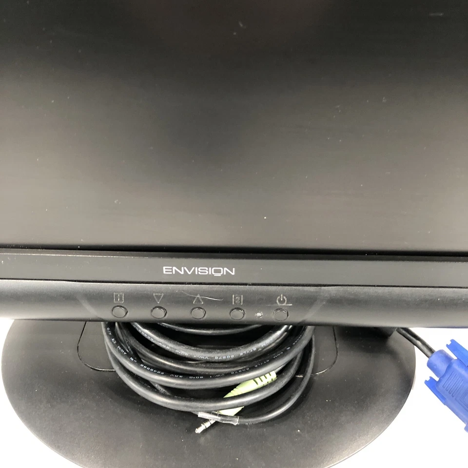 19" LCD Monitor Envision G19LWK 1440x900 HP With Audio and VGA Cables. - Image 2 of 4