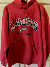 NBA Cleveland Cavaliers Basketball Hoodie Sweatshirt Mens Sz Large Logo Pockets