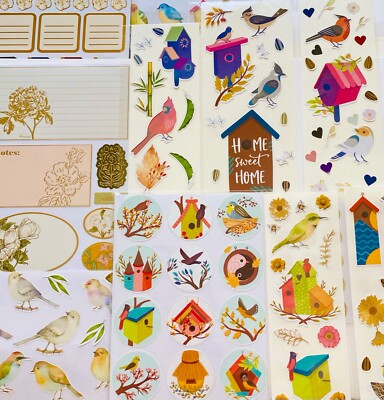 200+ Stickers, Mxd Garden Indoor Outdoor Plants Flower Clusters