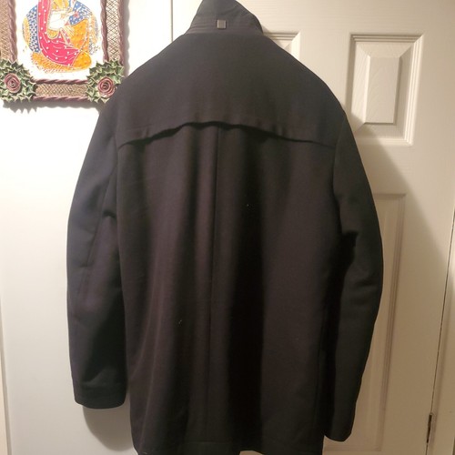 Hugo Boss Cashmere Wool Coat Mens XL - Picture 10 of 14