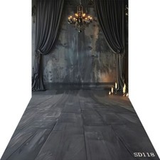 10'x20'Computer-painted Grey Curtain Wall Scenic Vinyl Backdrop Background SD118