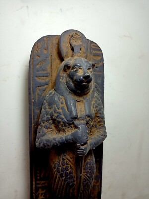 RARE ANCIENT EGYPTIAN ANTIQUITIES Statue Stone Sekhmet Lion Goddess of the Sun