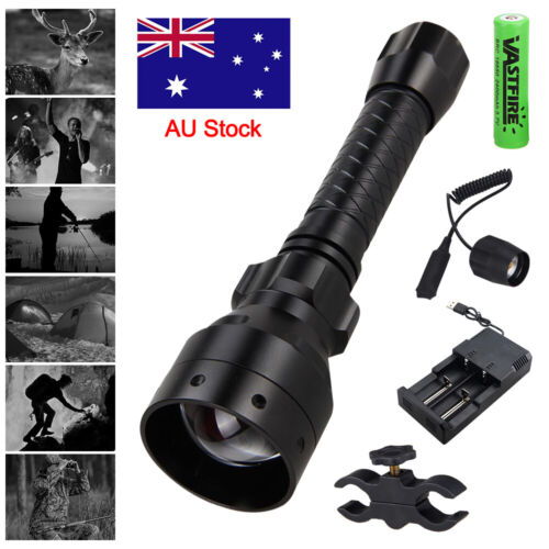 Infrared IR Flashlight 850nm LED Hunting Light Night Vision Torch Zoomable Lamp - Picture 1 of 12