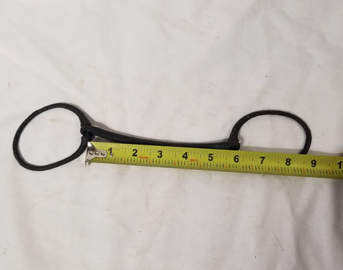 Vintage/Antico Lotto di 6 - Punte per Cavalli Snaffle O Ring Barra Dritta Guida Ferro - Foto 5 di 13