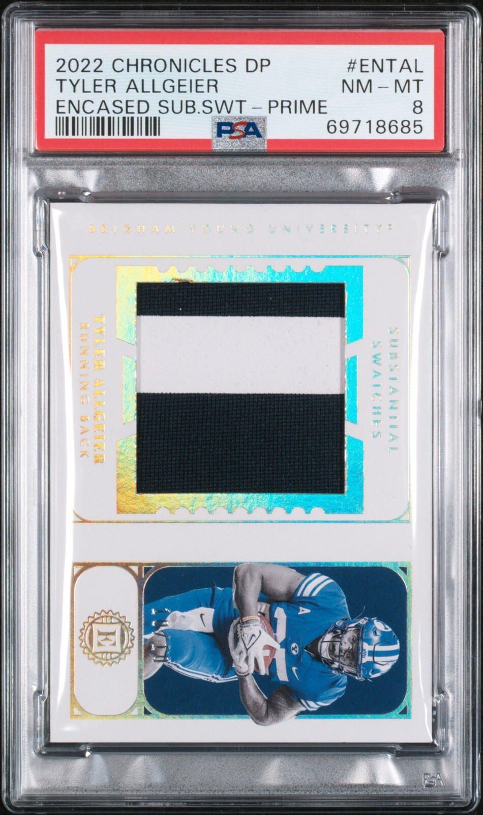 Tyler Allgeier Panini Chronicles Draft Picks Select in Flight Signatures #INTAL Base