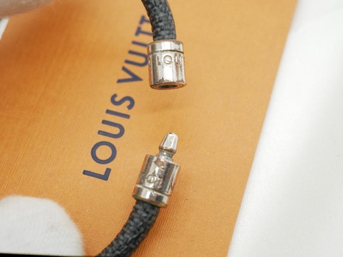 Louis Vuitton Damier Graphite Bracelet M6609E Keep It Accessories Black #6077P - Picture 8 of 11