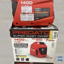 PREDATOR 1400 Watt SUPER QUIET Inverter Generator CO SECURE Gas Powered Rvs Camp