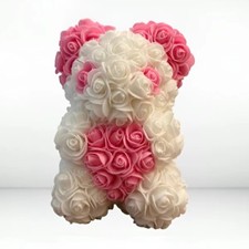 Rose Teddy Bear Rose Flower Bear Gifts for Valentine 25cm