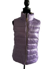 Tommy Bahamas Reversible Puffer Vest Quilted Violet Silver Color Size S/p 4/6