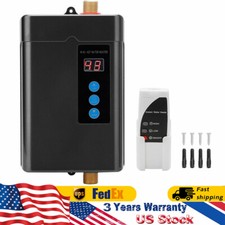 Electric Hot Tankless Water Heater Shower Instant Boiler Kitchen Bathroom 110V