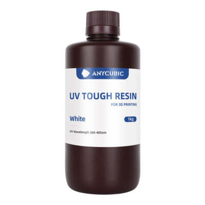 ANYCUBIC Tough Resin, 3D Printer Resin with High Precision &High Toughness White