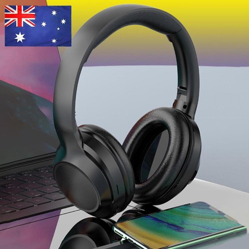 Wireless Bluetooth-Compatible Over Ear Headphones Deep Bass 10H Playtime Headset