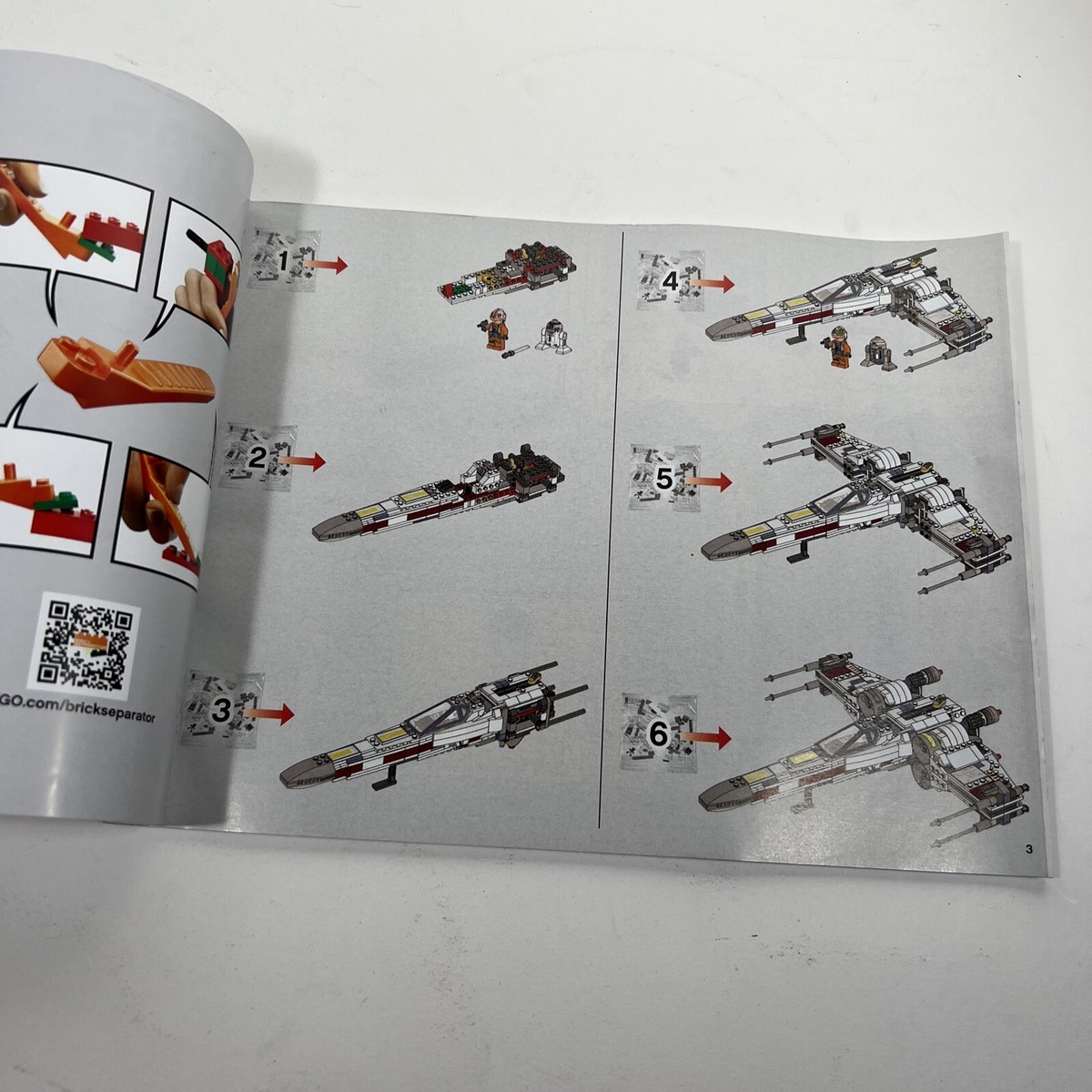 Lego Star Wars (75218) X-Wing Starfighter Instruction Manual Only