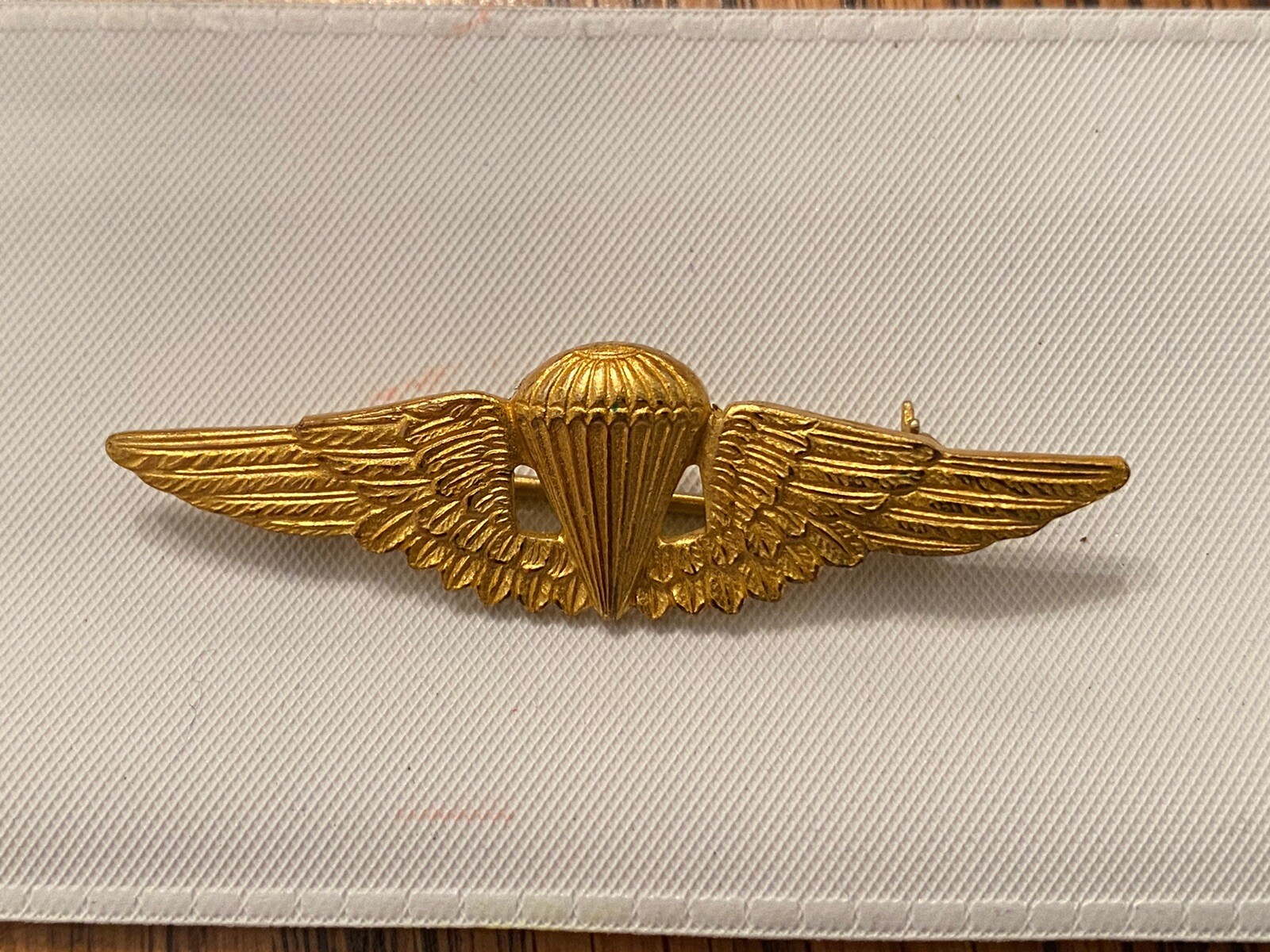 Vintage Foreign (Columbia?)Gold 2” Jump Wings Russell Uniform Co. New York eBay
