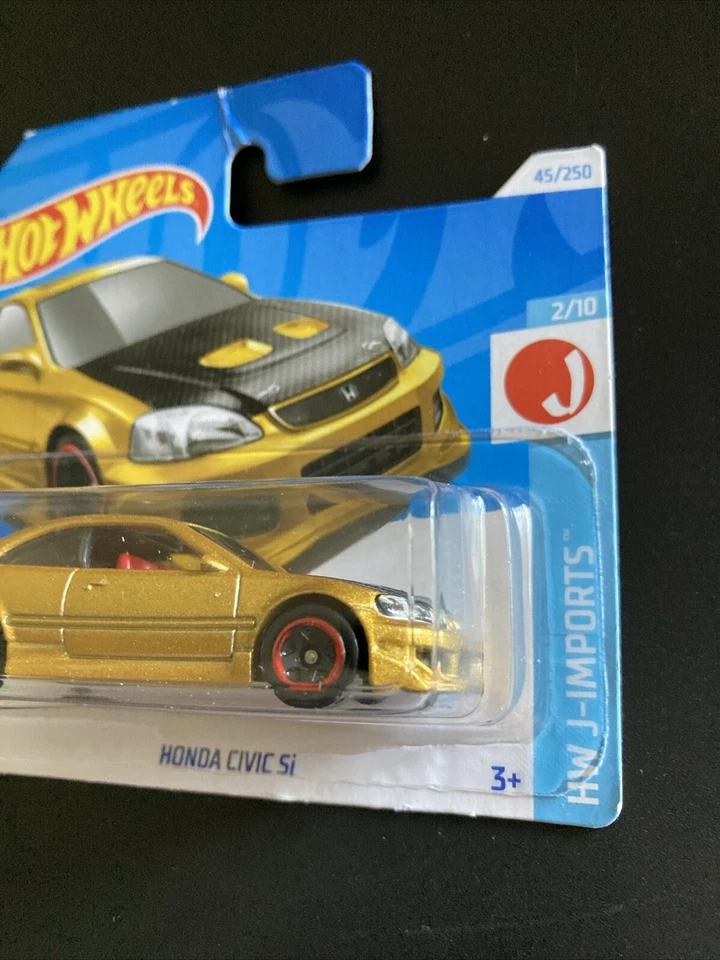 Hot Wheels Honda Civic Si Hw J-imports 2/10 2024 HTC41 Jdm Japan Car Gold - Immagine 4 di 4