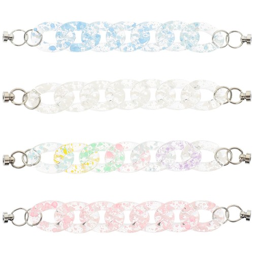 4pcs Phone Case Chain Phone Shell Strap Phone Decor Acrylic Families Friends - 第 7/12 張圖片