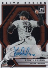 2022 DONRUSS OPTIC ELITE SERIES AUTO - KERVIN CASTRO #ESS-KC SANFRANCISCO GIANTS