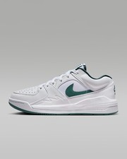 New Nike Women's Air Jordan Stadium 90 Shoes - White/ Green FB2269-130 