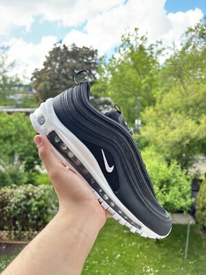 Nike Air Max 97 Schwarz Weiß Gr. 42,5 44 Herren Sneaker Schuhe  NEU/OVP 