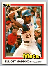 1981 Donruss - #397 Elliott Maddox