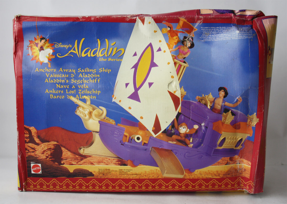 1981ビンテージ　DISNY show Boat RARE VINTAGE 1994 ALADDIN ANCHORS AWAY SAILING SHIP PLAYSET MATTEL