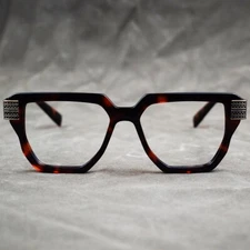 Acetate Square Retro Eyeglasses For Men Women Classic Glasses Thick Frames