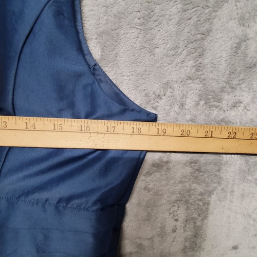 Studio M Dress Womens 12 Blue Silk Blend Party Summer Holiday Cotilion Evening - Picture 7 of 17