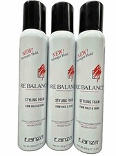 Lanza Re-Balance Styling Foam Firm Hold  Shine 7.1oz  3 PACK 
