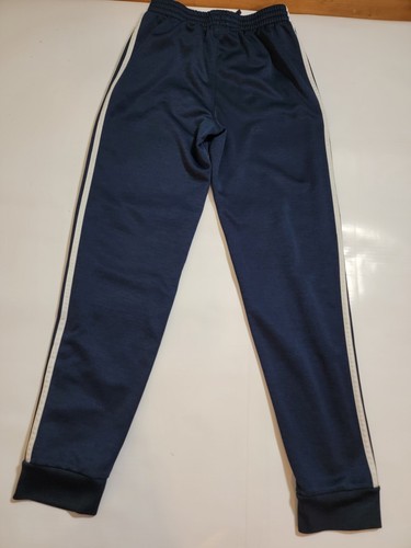 Adidas Youth Training Pants Blue with White Stripes Size L 14/16 - Picture 8 of 10