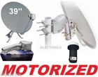 39" MOTORIZED ROTARY SATELLITE DISH + SG2100 MOTOR + FTA FREE TO AIR LNB 33 36