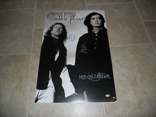 Led Zeppelin Robert Plant Jimmy Page Signed Autograph 20x30 Poster PSA Certified