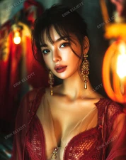 8x10 Photo Art Print - Pretty Asian Woman Photography Beautiful Girl / Signed