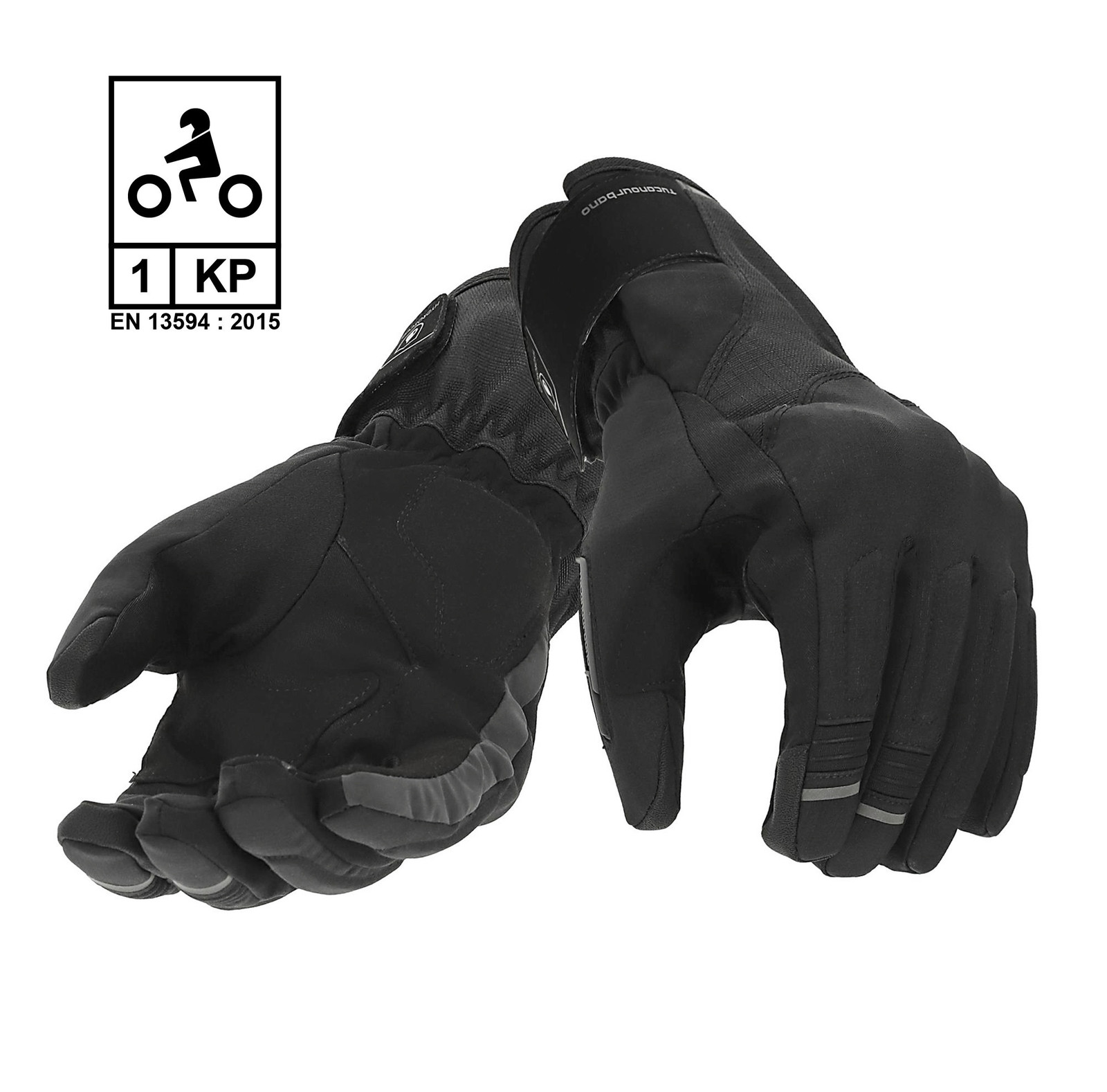 Gants moto hiver Zeus 2G en textile technique haute résistance homme S