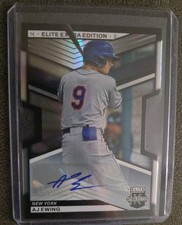 2024 PANINI ELITE EXTRA EDITION AJ EWING DIE-CUT PROSPECT AUTOGRAPH #/399 METS
