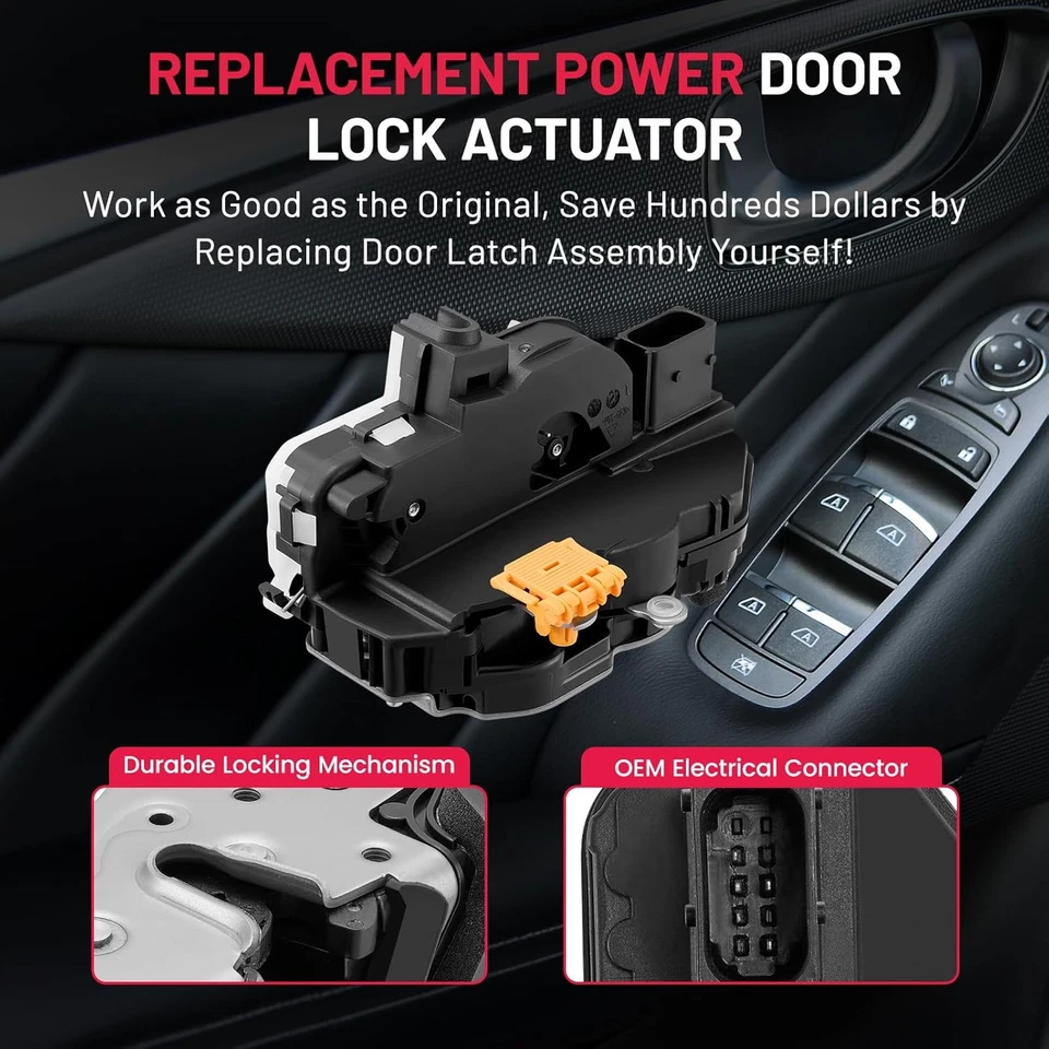Door Lock Actuator for Chevrolet Equinox 2011-2017 Buick Allure Cadillac Rear LH - Изображение 2 из 4