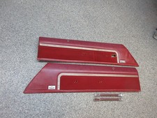 1971-1976 Chevrolet Impala Caprice Door Panel Upper Pair Red 2 Door Car
