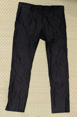 Acne Studios Linen Blend Pants Black Women's Size EU 34 (US 2) Made in Lithuania