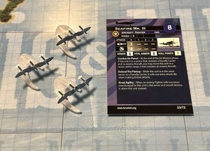 Axis & Allies - War At Sea - Forumini: Seafire MkIII - Britain Plane - Deck 1