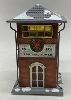 Hawthorne Village Track Side Yard Tower Train Station Railroad 2011 Collectible