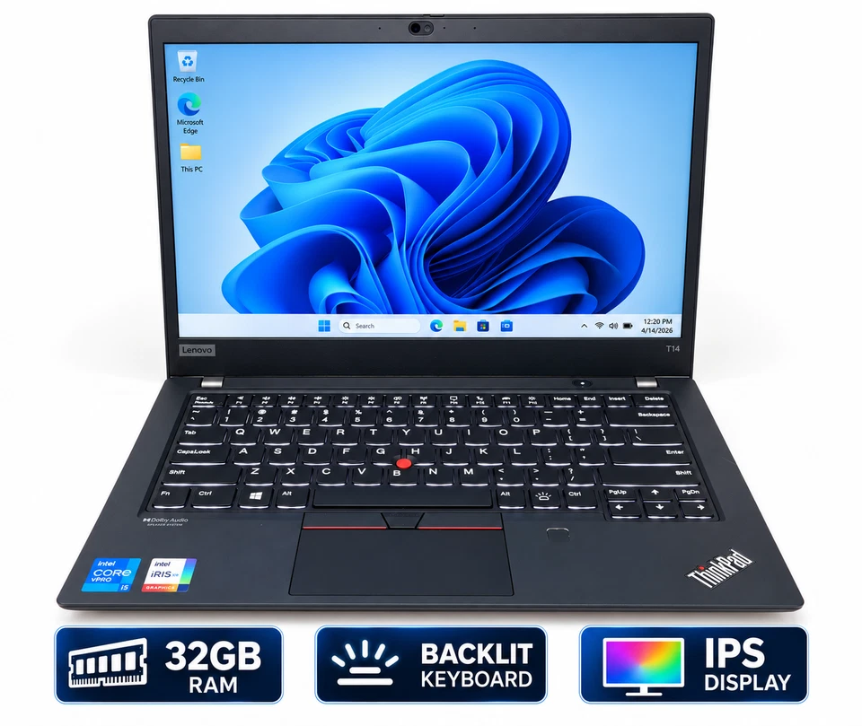 Lenovo ThinkPad T14 G2 · i5-1145G7 · 32GB · 512GB, photo 2 of 5