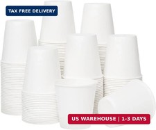 3 oz Bathroom Paper Cups, 200 Pack, Disposable Mouthwash Cups