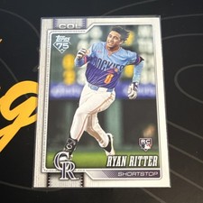 Topps 2023 Series 1 Ryan Ritter Rookie #18 Colorado Rockies Baseball Card