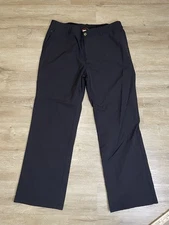 Gerry Venture Commuter Pants Mens Sz XL Stretch Fabric Leg Zip Pocket Black