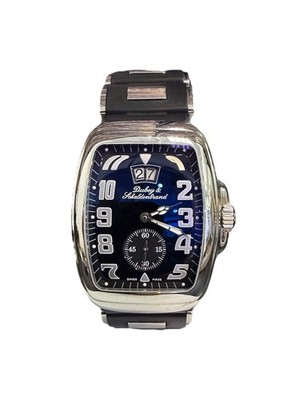 Mens Dubey & Schaldenbrand Aquadyn Big Date Stainless Steel Automatic Watch