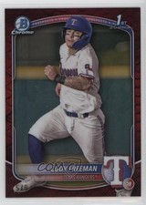 2025 Bowman Chrome Prospects Red Reptilian Refractor /5 Cody Freeman 0m4r