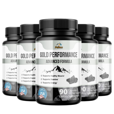 Gold Performance- Bodybuilding & Men's Health Support- 5 Bottles- 450 Capsules