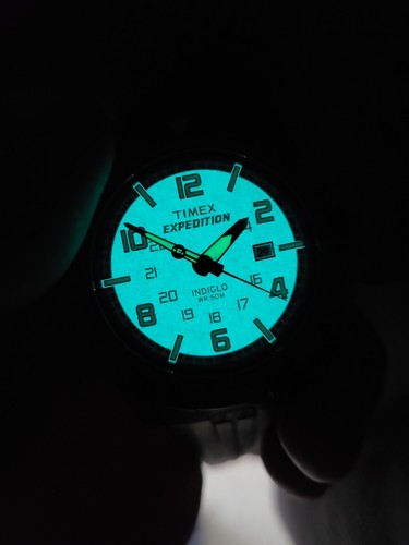 Timex Expedition Rugged Indiglo Black Military Style T49831 Men's Watch - Picture 13 of 14