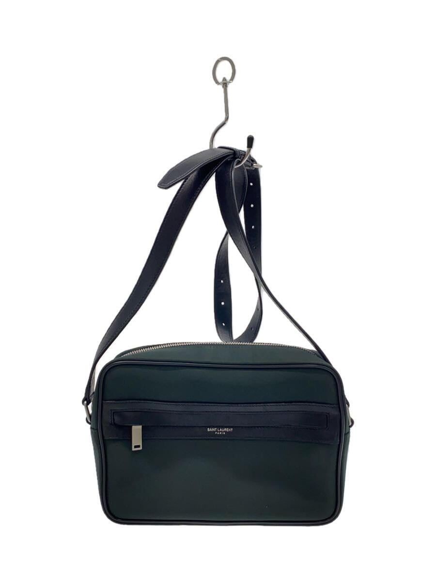 Borsa a tracolla SAINT LAURENT pelle verde tinta unita 644276.1221 usata