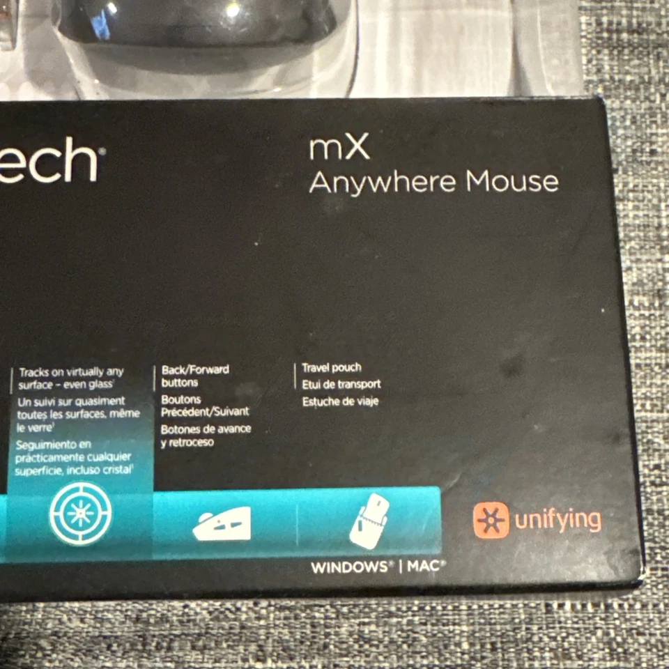 Logitech Anywhere MX Wireless Laser Mouse 910-003194 Nano Unifying Receiver NIB - Image 3 of 4